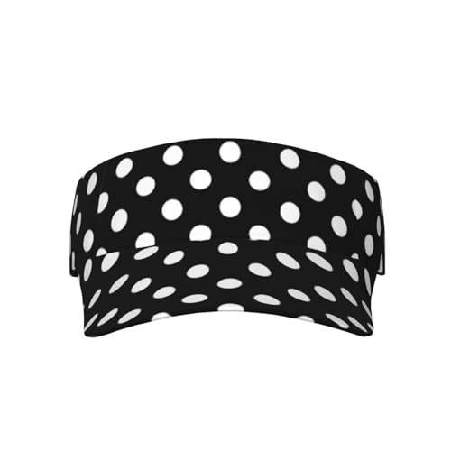Stylish Visor Cap, Adjustable Lightweight Sun Hat for Men Women Teens - Sports, Beach, Golf, Tennis - color: Polka Dot 4