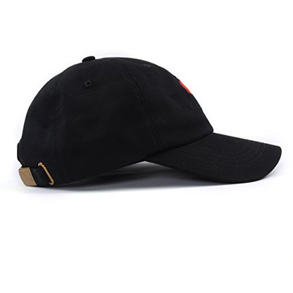Rose Embroidered Dad Hat Women Men Cute Adjustable Cotton Floral Baseball Cap