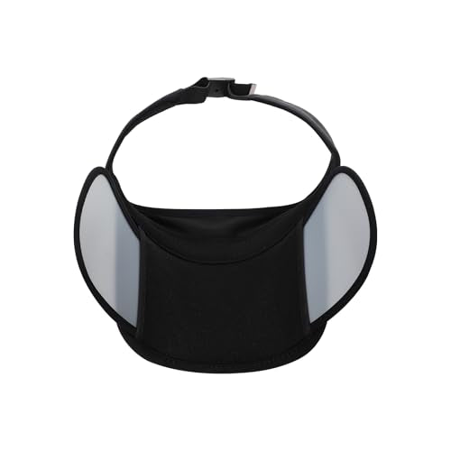 Summer Sun Visor Hat with Retractable Brim, Sun Golf Visor Hats Beach Hats for Men Women - color: Black-1