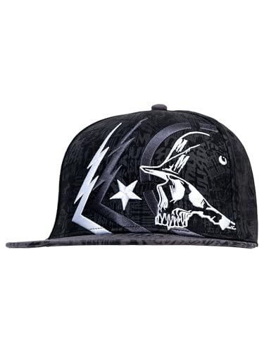 Metal Mulisha Ghost 3 Flex Hat - color: Black Gray, size: Large-X-Large
