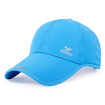 Running Hat Mesh Quick Dry Hat Baseball Cap for Women Men - color: Lakeblue 2
