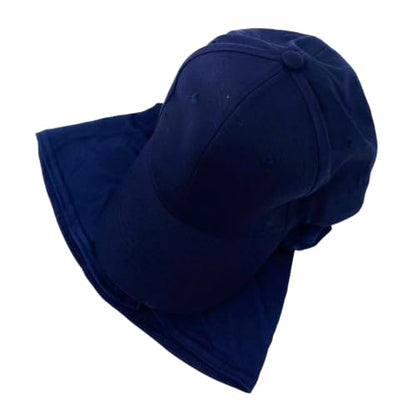 One-Piece Hijab Baseball Cap for Women Quick Dry Sun Hat Outdoor Headscarf - color: Navy