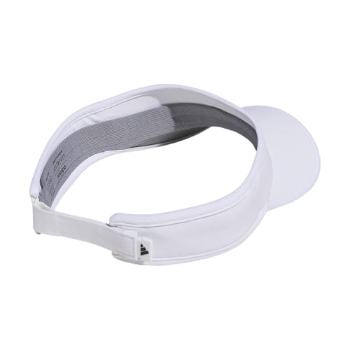 adidas Men's Superlite Visor - color: White/Black/3