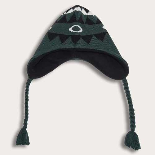 Oakley Men's Nordic Earflap Beanie - color: Dk Green Norway Pattern, size: Small