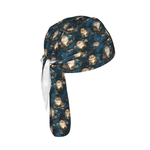 Adjustable Cycling Cap, Quick Dry Sports Bandana Skull Cap Helmet Liner - color: Significant Otter