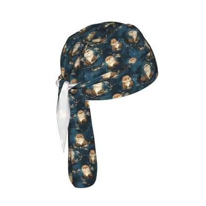 Adjustable Cycling Cap, Quick Dry Sports Bandana Skull Cap Helmet Liner - color: Significant Otter