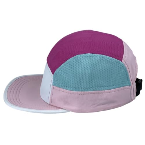 FASHIXD 5 Panel Hats for Men Baseball Cap Outdoor Sports Running Cap - color: Grey/Purple