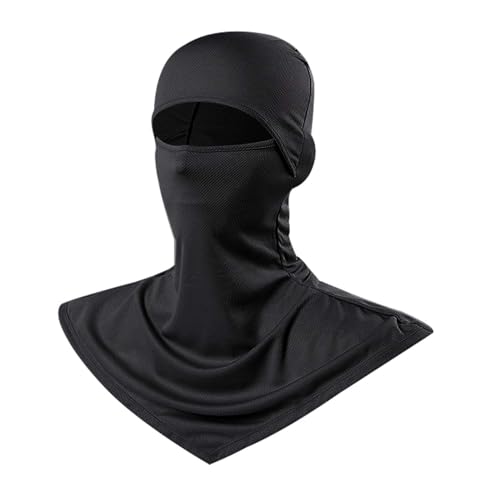 Balaclava Face Mask, UV Protection Lightweight & Quick-Drying Full Face Cover for Men Women Outdoors Activities - color: Black