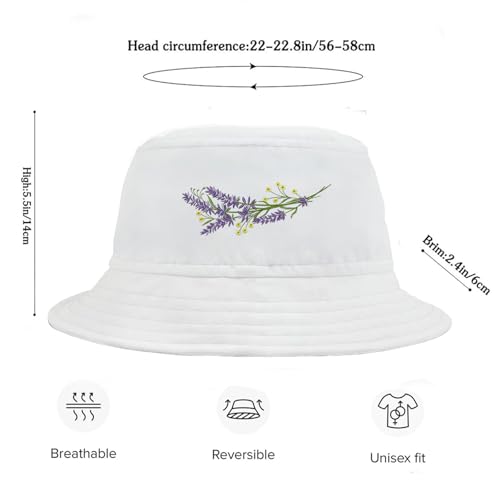 Bucket Hat for Men Women Funny Holiday Fishing Hat Cute Fisherman Cap - color: Fpurple