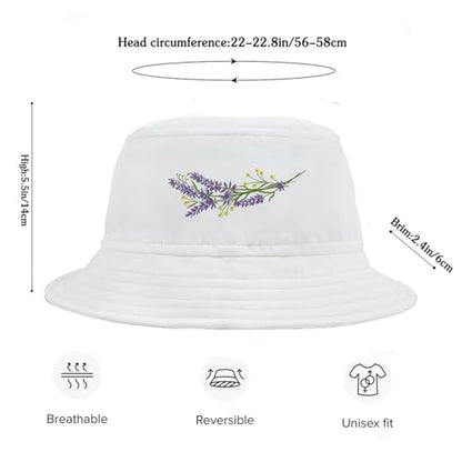 Bucket Hat for Men Women Funny Holiday Fishing Hat Cute Fisherman Cap - color: Fpurple