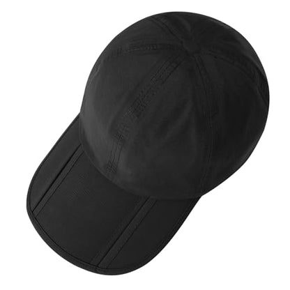 Sumolux Waterproof Baseball Cap Men Women Sun Hat Quick-Drying - color: Black, size: One Size