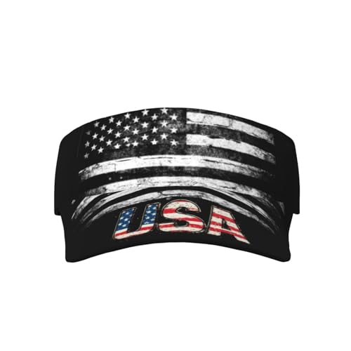 United States 250th Anniversary Hat America Patriotic Visor Caps for Women Men Adjustable Sun Hat - color: American Flag 6
