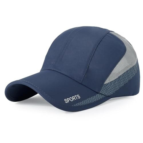 HH HOFNEN Quick Dry Cap Lightweight Running Sports Golf Hat for Men Women - color: #3 Navy