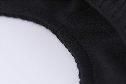 Connectyle Men's Knit Winter Hat with Ear Flaps Fleece Lined Beanie Warm Knitted Skull Cap Beanies Watch Hat - color: Black
