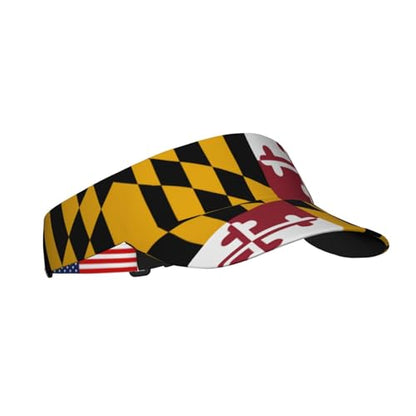 Stylish Visor Cap, Adjustable Lightweight Sun Hat for Men Women Teens - Sports, Beach, Golf, Tennis - color: Maryland1