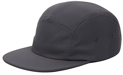 COOLSOME 5 Panels Hat Basic Daily Wear Breathable Quick Dry Cap - color: Gray/L Size