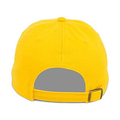 Lids Blank Baseline Dad Adjustable Strapback Hat - color: Gold