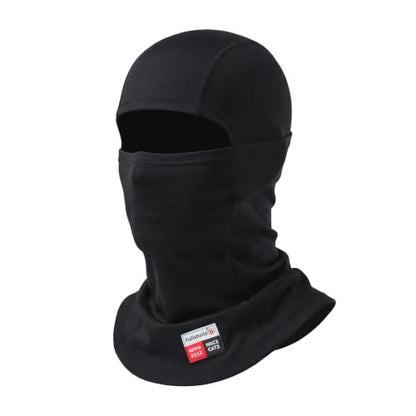 Fullsheild FR Balaclava CAT2 7oz Flame-Retardant Cotton Face Mask, NFPA2112 - color: Black