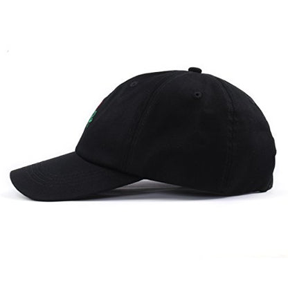 Rose Embroidered Dad Hat Women Men Cute Adjustable Cotton Floral Baseball Cap