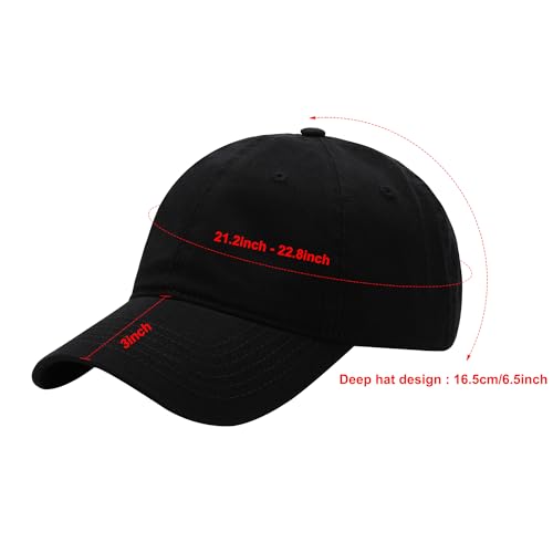Washed Baseball Cap - Vintage Cotton Dad Hat Adjustable Unisex - color: Brown