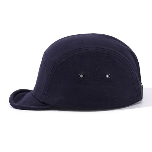 5 Panel Baseball Cap Soft Short Brim Hats for Men Cotton Trucker Hat Low Profile Dad Hats Cadet Caps Snapback Hats - color: Mg-pdym2585-blue