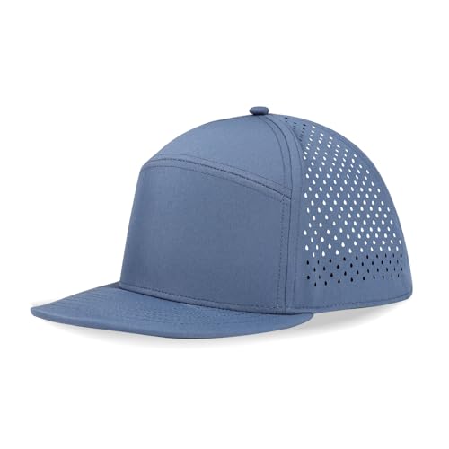 Mens Oversize XXL Flat Brim Baseball Cap - color: Blue