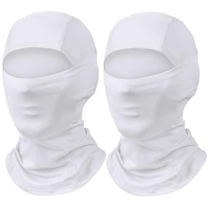 Ski Mask Balaclava Motorcycle Summer Face Mask Shiesty Mask for Men Women - color: A White + White