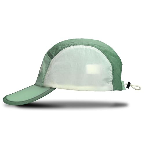 Timberland Mens Split Brim Foldable Camp Hat, Adjustable Panel Hat, Lightweight - color: Cameo Green Multi (Light Green)