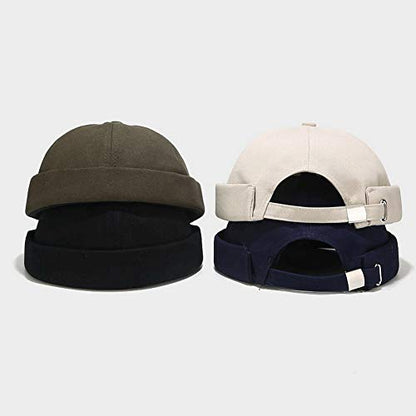 Men Women Cotton Docker Cap - color: Blank-4color