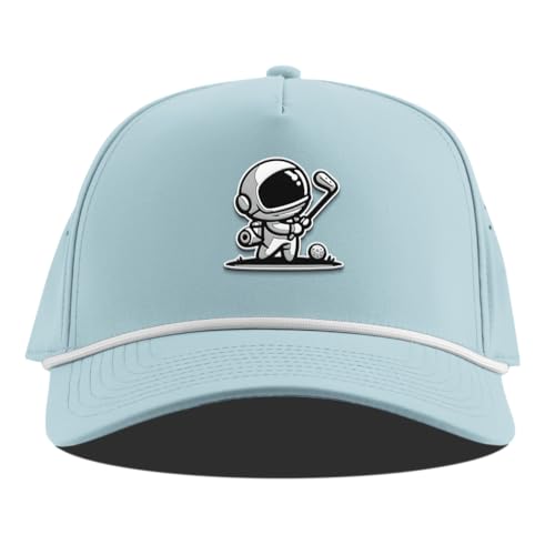 Branded Bills Moon Shot Curved 5 Panel Rope Hat for Men - color: Sky Blue