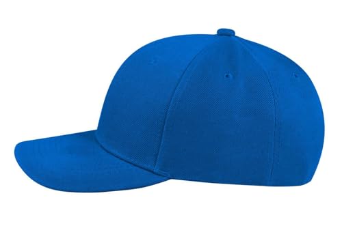TK Flex Blank Hats, Adjustable Plain Hats, Casual Women's and Men's Hats, Baseball Caps for Patches and Embroidery, 12 Pack - color: Royal Blue