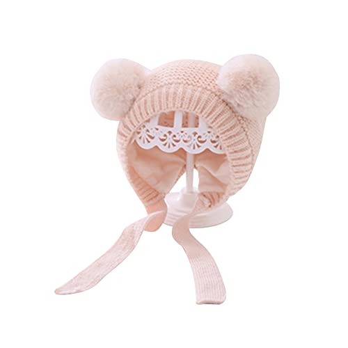 Cute Baby Kids Girls Boys Warm Winter Stretchy Cat Hat Beanie - color: E