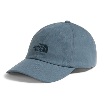 The North Face Norm Baseball Hat | Shallow Fit Ball Cap with Embroidered Logo, Adjustable Strap Closure & Silver Buckle - color: Granite Grey