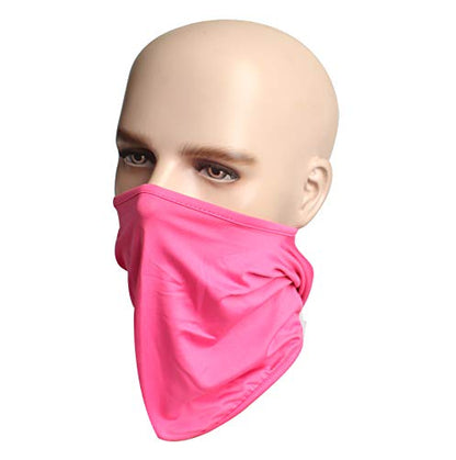 Pack of 3 Ski Mask Bandana Face Hat for Outdoor Airsoft Motorcycle Hood Helmet Balaclavas Headwear - color: Rose