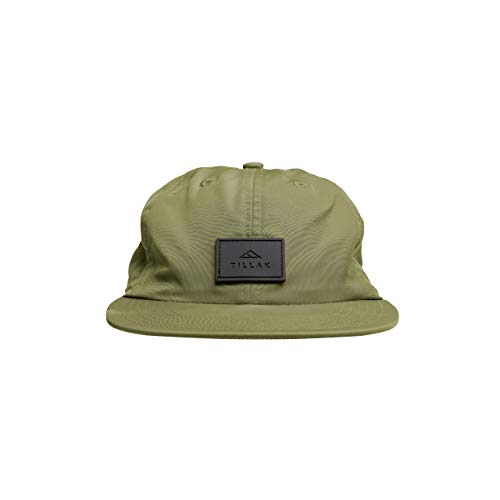 Tillak COHO Six Panel Hat, Kodra Nylon 6 Panel Cap with Snap Closure - color: Fir Green