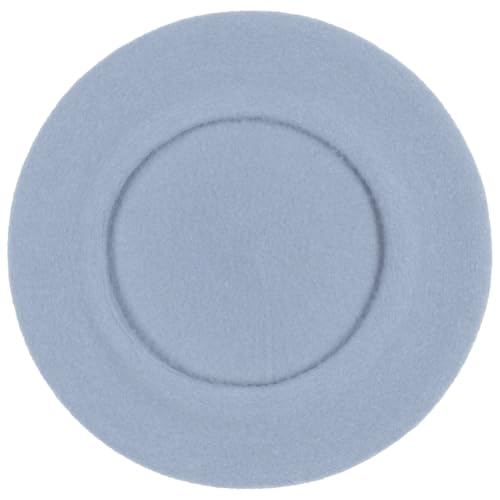 Women's Beret Cashmere Wool French Hat Made in EU Women Autumn Winter - color: Light Blue, size: 6 7/8