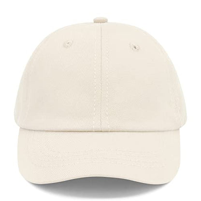 Olreco Toddler Baseball Hat Baby Baseball Cap Baby Ball Cap Infant Hat Toddler Caps Kids Trucker Hats for Boys Girls Cotton - color: Beige, size: 6-24 Months