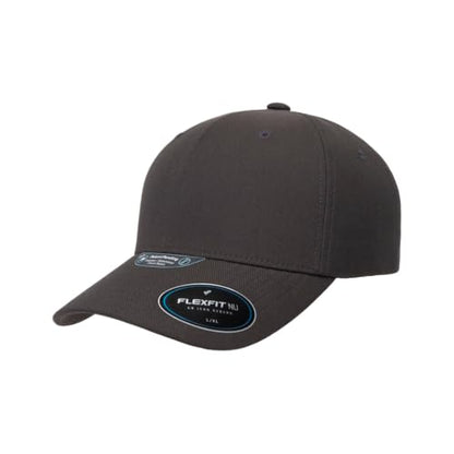 Flexfit NU Tri-Layer Athletic Fitted Baseball Cap with Seam-Sealed Taping - color: Dark Grey, size: Large-X-Large