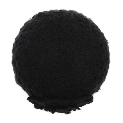 ZLYC Women Winter Crochet Knit Floral Beanie Hat - color: Camellia White, size: One Size