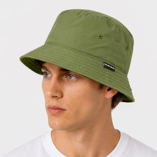 Lightweight Quick Dry Packable Bucket Sun Hat for Men Women – UPF Outdoor Fishing Hiking Beach Travel Safari Hat - color: 2. Light - Olive, size: Small-Medium