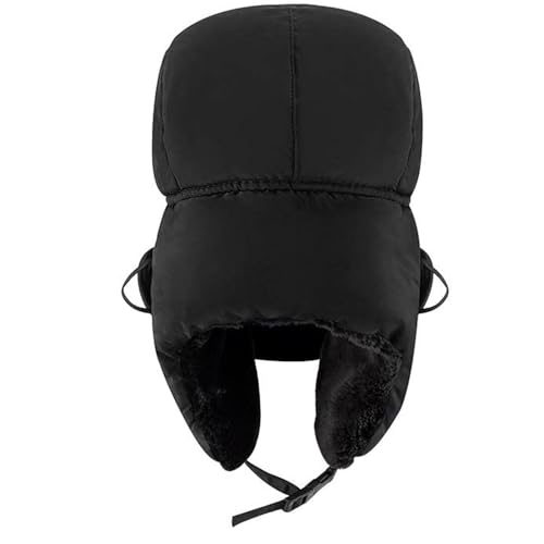TZ Promise Unisex Winter Trapper Russian Hats with Face Mask Earflaps Faux Fur Outdoor