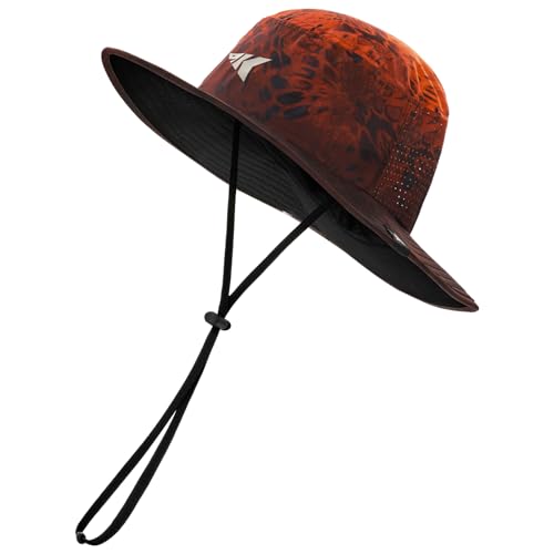 KastKing Sol Armis UPF 50 Boonie Hat for Sun Protection,Men Women - color: Prym1 Blaze Faded
