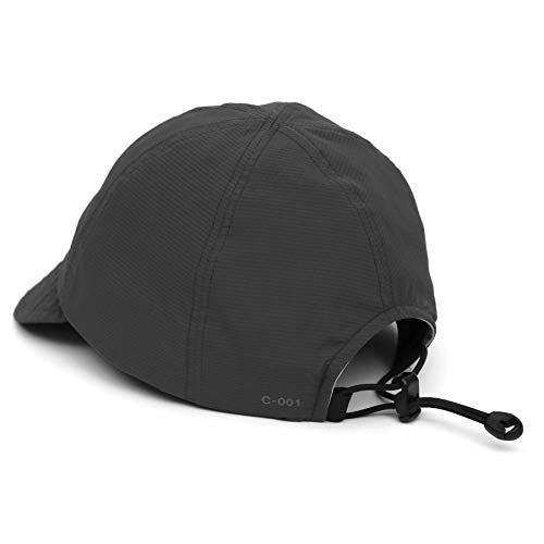 UNDERCONTROL Colorful Cycling Supplex Cap UPF 40 Low Profile Short Brim Foldable Quick Dry Outdoor Sports Adjustable hat - color: Urh-c-001-xanadu-charcoal