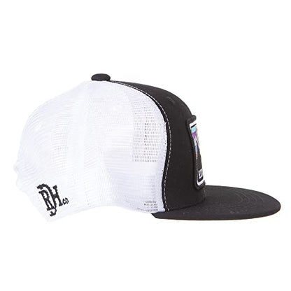 Red Dirt Hat Company Wildlife Hat | 5-Panel Western Adjustable Snapback Cap - color: Black