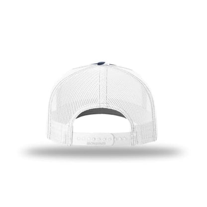 Richardson 112FP & 112PFP Classic Fit Five-Panel Snapback Trucker Cap |OSFM - color: Americana Duck Camo/White