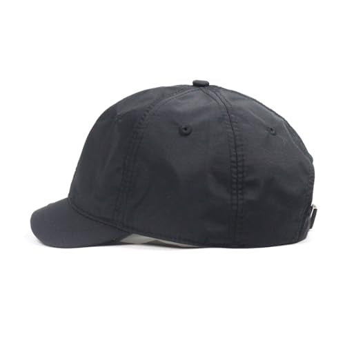 3cm Short Brim Stretch Fitted Baseball Caps Men's Quick Dry Breathable Unstructured Cap Curved Brim Trucker Hat K380 - color: Black