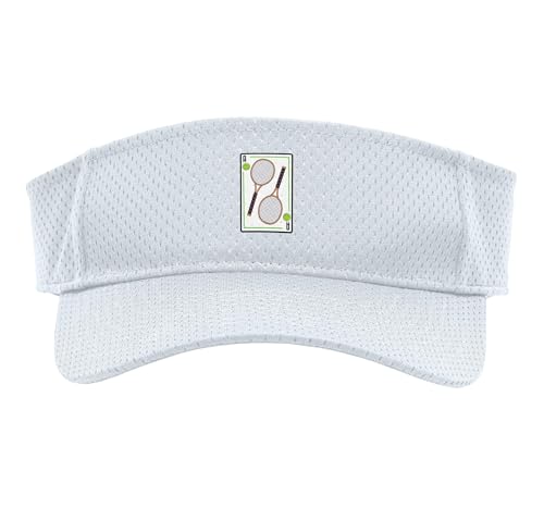 Tennis - I Hold The Aces Funny Tennis Sport Sun Visor - color: White