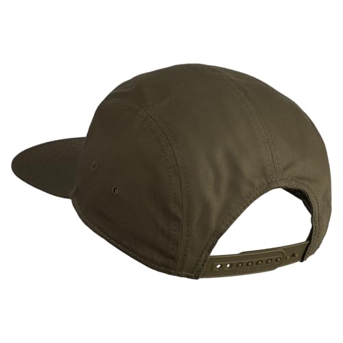 5 Panel Superior Cotton Twill Flat Bill Camper Cap - color: Coyote Brown