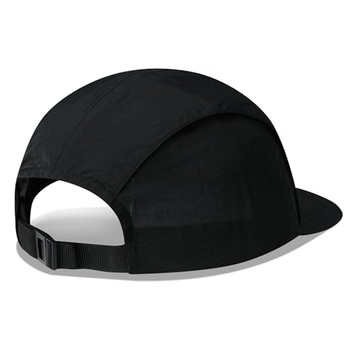 Croogo Mesh 5 Panel Hat Quick Drying Running Baseball Cap for Outdoor - color: Black