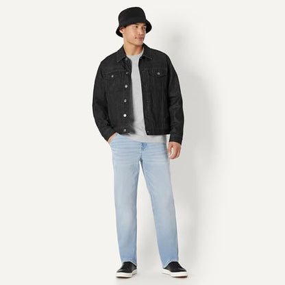Amazon Essentials Men's Washed Cotton Canvas Bucket Hat - color: Black, size: Large-X-Large